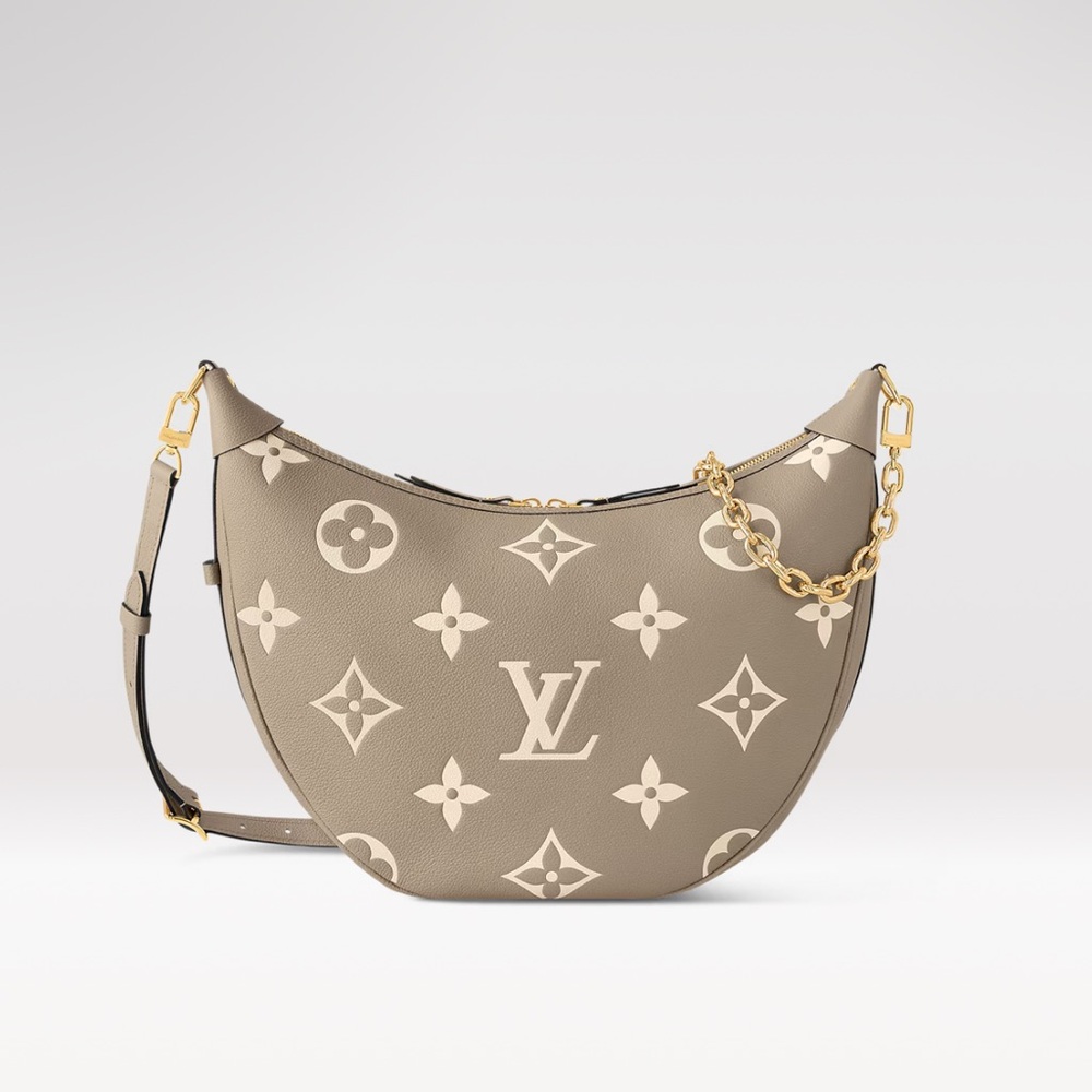 Louis Vuitton Tan Shoulder Bag with Monogram Design